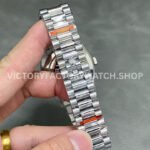 QF Factory Counterweight Rolex Day-Date 228236-0006 40mm Full Platinum Baguette Diamond Blue Dial (8) QF Factory Counterweight Rolex Day-Date 228236-0006 40mm Full Platinum Baguette Diamond Blue Dial