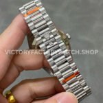 QF Factory Counterweight Rolex Day-Date 228236-0012 40mm Full Platinum Roman Numerals Blue Dial (9) QF Factory Counterweight Rolex Day-Date 228236-0012 40mm Full Platinum Roman Numerals Blue Dial