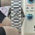 QF Factory Counterweight Rolex Day-Date 228236 40mm Full Platinum Arabic Numerals Ice Blue Dial