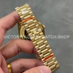 QF Factory Counterweight Rolex Day-Date 228238-0002 40mm Full Yellow Gold Roman Number Silver Di (3) QF Factory Counterweight Rolex Day-Date 228238-0002 40mm Full Yellow Gold Roman Number Silver Dial