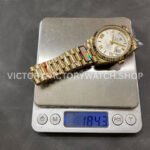 QF Factory Counterweight Rolex Day-Date 228238-0002 40mm Full Yellow Gold Roman Number Silver Di (4) QF Factory Counterweight Rolex Day-Date 228238-0002 40mm Full Yellow Gold Roman Number Silver Dial