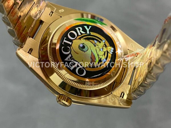 QF Factory Counterweight Rolex Day-Date 228238-0002 40mm Full Yellow Gold Roman Number Silver Di (5) QF Factory Counterweight Rolex Day-Date 228238-0002 40mm Full Yellow Gold Roman Number Silver Dial