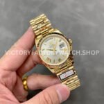 QF Factory Counterweight Rolex Day-Date 228238-0002 40mm Full Yellow Gold Roman Number Silver Di (6) QF Factory Counterweight Rolex Day-Date 228238-0002 40mm Full Yellow Gold Roman Number Silver Dial