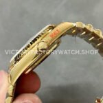 QF Factory Counterweight Rolex Day-Date 228238-0004 40mm Full Yellow Gold Baguette Diamond Bla (4) QF Factory Counterweight Rolex Day-Date 228238-0004 40mm Full Yellow Gold Baguette Diamond Black Dial