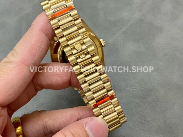 QF Factory Counterweight Rolex Day-Date 228238-0004 40mm Full Yellow Gold Baguette Diamond Bla QF Factory Counterweight Rolex Day-Date 228238-0004 40mm Full Yellow Gold Baguette Diamond Black Dial