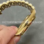 QF Factory Counterweight Rolex Day-Date 228238-0004 40mm Full Yellow Gold Baguette Diamond Bla (9) QF Factory Counterweight Rolex Day-Date 228238-0004 40mm Full Yellow Gold Baguette Diamond Black Dial