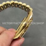 QF Factory Counterweight Rolex Day-Date 228238-0005 40mm Full Yellow Gold Baguette Diamon (3) QF Factory Counterweight Rolex Day-Date 228238-0005 40mm Full Yellow Gold Baguette Diamond Champagne Dial