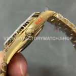 QF Factory Counterweight Rolex Day-Date 228238-0061 40mm Full Yellow Gold Roman Number Dark G QF Factory Counterweight Rolex Day-Date 228238-0061 40mm Full Yellow Gold Roman Number Dark Green Dial