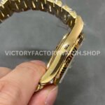 QF Factory Counterweight Rolex Day-Date 228238-0061 40mm Full Yellow Gold Roman Number Dark G (9) QF Factory Counterweight Rolex Day-Date 228238-0061 40mm Full Yellow Gold Roman Number Dark Green Dial