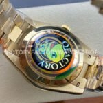 QF Factory Counterweight Rolex Day-Date 228238-0069 40mm Full Yellow Gold Roman Number Green Dial