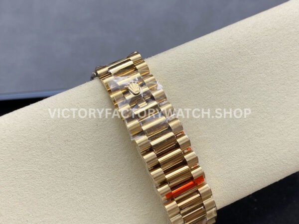 QF Factory Counterweight Rolex Day-Date 228238-0069 40mm Full Yellow Gold Roman Number Green Dial