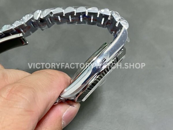 QF Factory Counterweight Rolex Day-Date 228239-0004 40mm Full White Gold Black Dial