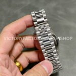 QF Factory Counterweight Rolex Day-Date 228239-0004 40mm Full White Gold Black Dial