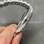 QF Factory Counterweight Rolex Day-Date 228239-0033 40mm Full White Gold Roman Numerals Olive Green Dial