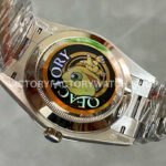 QF Factory Counterweight Rolex Day-Date 228239-0033 40mm Full White Gold Roman Numerals Olive Green Dial