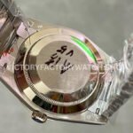 QF Factory Counterweight Rolex Day-Date 228239-0055 40mm Full White Gold Baguette Diamond Meteorite Dial