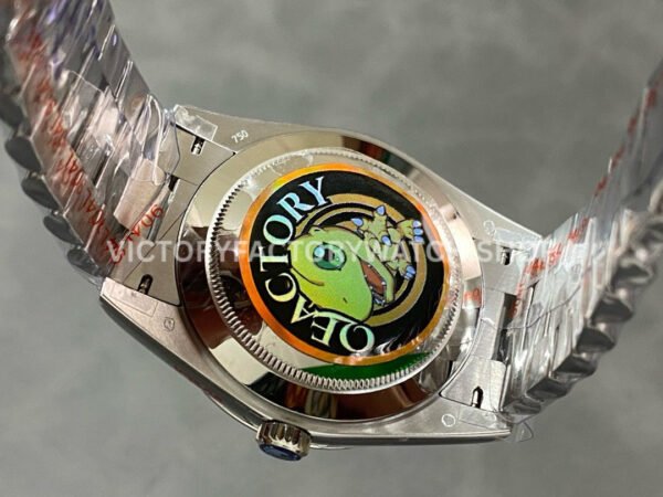 QF Factory Counterweight Rolex Day-Date 228239-0076 40mm Full White Gold Roman Numerals Dark (3) QF Factory Counterweight Rolex Day-Date 228239-0076 40mm Full White Gold Roman Numerals Dark Blue Dial