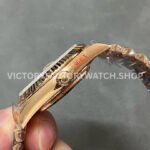 QF Factory Counterweight Rolex Day-Date 238235-0055 40mm Full Rose Gold Roman Number Black Dial