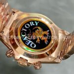 QF Factory Counterweight Rolex Daytona 116505-0014 40mm Full Rose Gold Meteorite Silver Dial