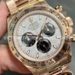 QF Factory Counterweight Rolex Daytona 116505-0014 40mm Full Rose Gold Meteorite Silver Dial