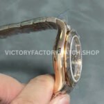 QF Factory Counterweight Rolex Daytona 116505-0014 40mm Full Rose Gold Meteorite Silver Dial