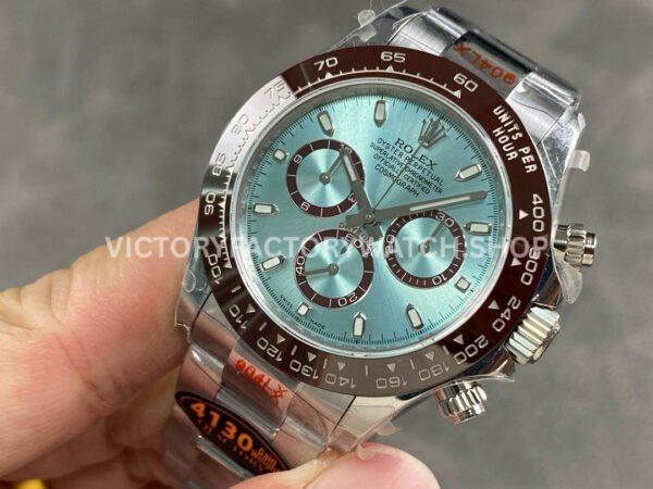 QF Factory Counterweight Rolex Daytona 116506-0001 40mm Full Platinum Ice Blue Dial