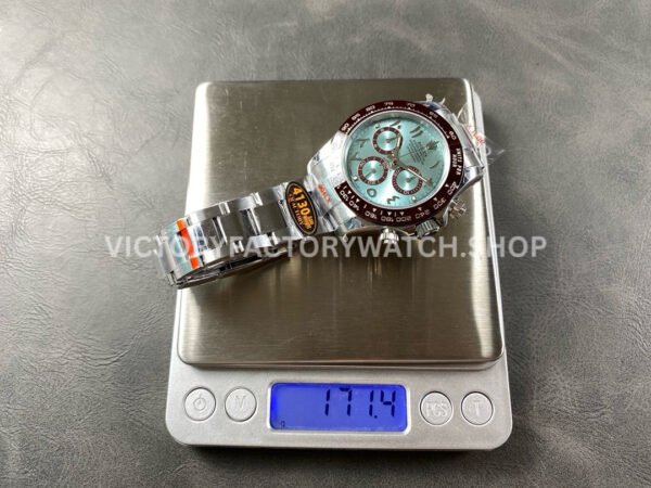 QF Factory Counterweight Rolex Daytona 116506-0004 40mm Full Platinum Ice Blue Dial