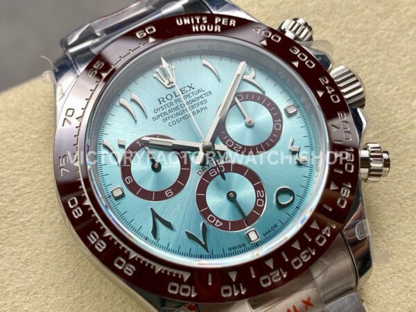 QF Factory Counterweight Rolex Daytona 116506-0004 40mm Full Platinum Ice Blue Dial
