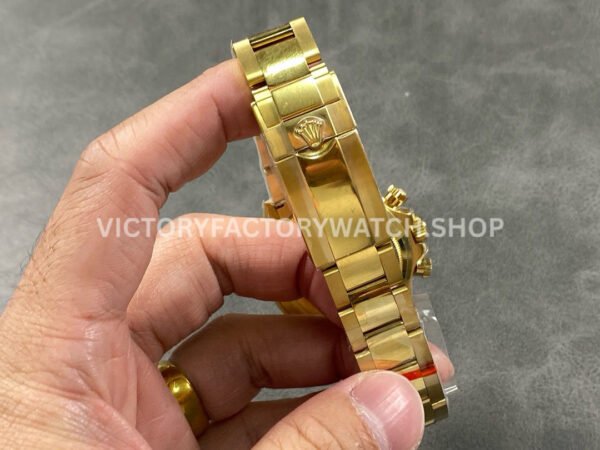 QF Factory Counterweight  Rolex Daytona 116508-0004 40mm Full Yellow Gold Black Dial