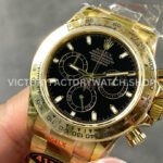 QF Factory Counterweight  Rolex Daytona 116508-0004 40mm Full Yellow Gold Black Dial