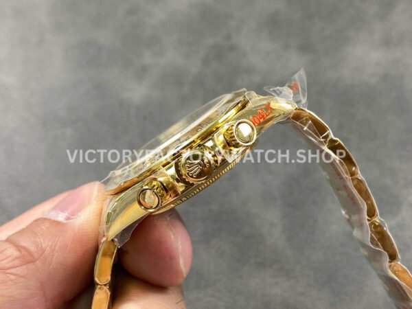 QF Factory Counterweight  Rolex Daytona 116508-0004 40mm Full Yellow Gold Black Dial