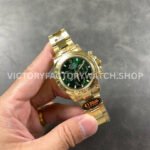 QF Factory Counterweight Rolex Daytona 116508-0013 40mm Full Yellow Gold Green Dial