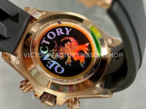 QF Factory Counterweight Rolex Daytona 116515LN-0041 40mm Rose Gold Oysterflex Brown Dial