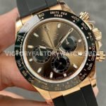 QF Factory Counterweight Rolex Daytona 116515LN-0041 40mm Rose Gold Oysterflex Brown Dial