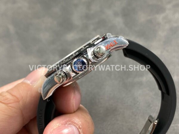 QF Factory Counterweight Rolex Daytona 116519LN-0027 40mm White Gold Oysterflex Grey Dial (2) QF Factory Counterweight Rolex Daytona 116519LN-0027 40mm White Gold Oysterflex Grey Dial