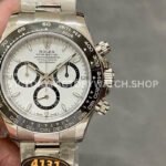 QF Factory Counterweight Rolex Daytona 126500LN-0001 40mm Full 904L White Dial (2) QF Factory Rolex Daytona 126500LN super clone