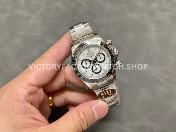 QF Factory Counterweight Rolex Daytona 126500LN-0001 40mm Full 904L White Dial (8) QF Factory Rolex Daytona 126500LN-0001 40mm Full 904L White Dial