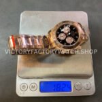 QF Factory Counterweight Rolex Daytona 126505-0004 40mm Full Rose Gold Black Dial