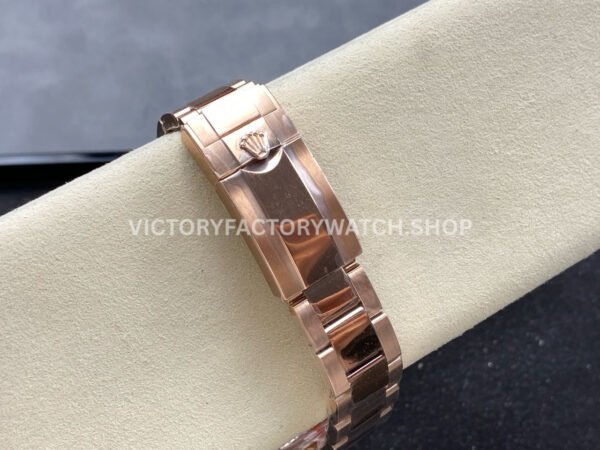 QF Factory Counterweight Rolex Daytona 126505-0005 40mm Full Rose Gold Chocolate Brown Dial