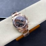 QF Factory Counterweight Rolex Daytona 126505-0005 40mm Full Rose Gold Chocolate Brown Dial