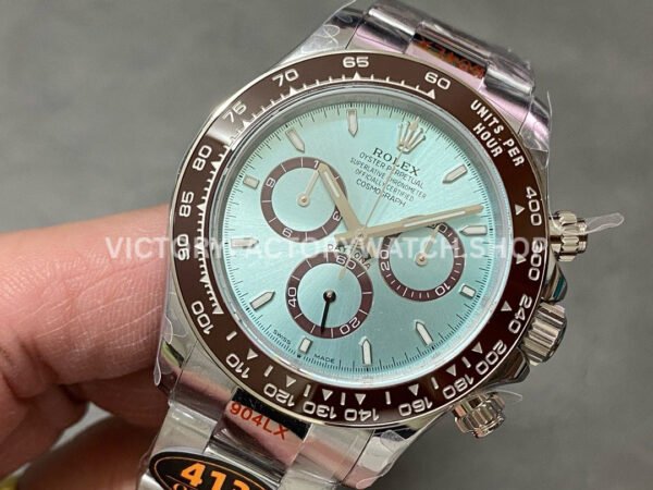 QF Factory Counterweight Rolex Daytona 126506-0001 40mm Full Platinum Sky Blue Dial