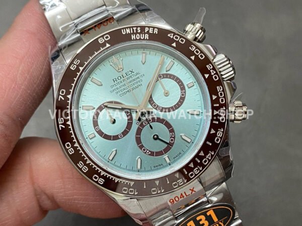 QF Factory Counterweight Rolex Daytona 126506-0001 40mm Full Platinum Sky Blue Dial