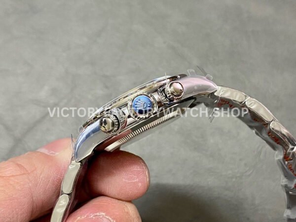 QF Factory Counterweight Rolex Daytona 126506-0002 40mm Full Platinum Baguette Diamond Sky Blue Dial (2) QF Factory Counterweight Rolex Daytona 126506-0002 40mm Full Platinum Baguette Diamond Sky Blue Dial