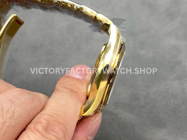 QF Factory Counterweight Rolex Daytona 126508-0001 40mm Full Yellow Gold White Dial