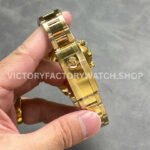 QF Factory Counterweight Rolex Daytona 126508-0001 40mm Full Yellow Gold White Dial