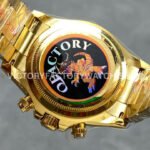 QF Factory Counterweight Rolex Daytona 126508-0001 40mm Full Yellow Gold White Dial