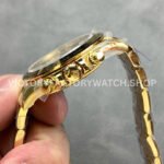 QF Factory Counterweight Rolex Daytona 126508-0002 40mm Full Yellow Gold Champagne Eye Black Dial