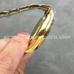 QF Factory Counterweight Rolex Daytona 126508-0002 40mm Full Yellow Gold Champagne Eye Black Dial