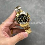 QF Factory Counterweight Rolex Daytona 126508-0004 40mm Full Yellow Gold Black Dial  Brand  Rolex