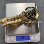QF Factory Counterweight Rolex Daytona 126508-0004 40mm Full Yellow Gold Black Dial  Brand  Rolex